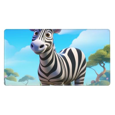 YYHWHJDE Cartoon Zebra Picture Large Office Gaming Mouse pad 16 x 29.5 in : Strong Adhesion and Durability Precision Edge Locking