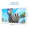YYHWHJDE Cartoon Zebra Picture Large Office Gaming Mouse pad 16 x 29.5 in : Strong Adhesion and Durability Precision Edge Locking view 2