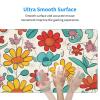 YYHWHJDE Colored Flower Pattern Large Office Gaming Mouse pad 16 x 29.5 in : Strong Adhesion and Durability Precision Edge Locking view 4