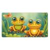 YYHWHJDE Funny Frogs Pattern Large Office Gaming Mouse pad 16 x 29.5 in : Strong Adhesion and Durability Precision Edge Locking view 1