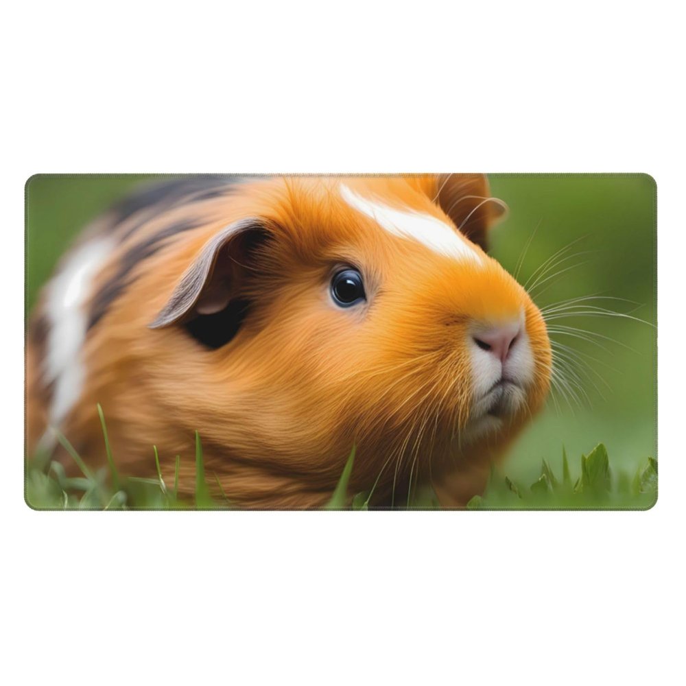 YYHWHJDE Cute Guinea Pigs Pattern Large Office Gaming Mouse pad 16 x 29.5 in : Strong Adhesion and Durability Precision Edge Locking