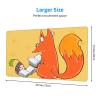 YYHWHJDE Sunflower Seeds and Foxes Pattern Large Office Gaming Mouse pad 16 x 29.5 in : Strong Adhesion and Durability Precision Edge Locking view 2