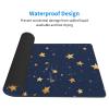 YYHWHJDE Navy Blue Sky and Stars Pattern Large Office Gaming Mouse pad 16 x 29.5 in : Strong Adhesion and Durability Precision Edge Locking view 3