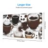 YYHWHJDE Steaming hot Coffee Pattern Large Office Gaming Mouse pad 16 x 29.5 in : Strong Adhesion and Durability Precision Edge Locking view 2