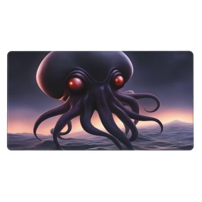 YYHWHJDE Alien Squid Pattern Large Office Gaming Mouse pad 16 x 29.5 in : Strong Adhesion and Durability Precision Edge Locking