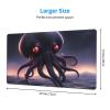 YYHWHJDE Alien Squid Pattern Large Office Gaming Mouse pad 16 x 29.5 in : Strong Adhesion and Durability Precision Edge Locking view 2