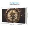 YYHWHJDE Vintage Compass Navigation Picture Large Office Gaming Mouse pad 16 x 29.5 in : Strong Adhesion and Durability Precision Edge Locking view 2