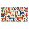 YYHWHJDE Cartoon Otomi Animals Pattern Large Office Gaming Mouse pad 16 x 29.5 in : Strong Adhesion and Durability Precision Edge Locking view 1
