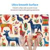 YYHWHJDE Cartoon Otomi Animals Pattern Large Office Gaming Mouse pad 16 x 29.5 in : Strong Adhesion and Durability Precision Edge Locking view 4