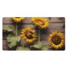 YYHWHJDE Three Sunflowers on Wooden Pattern Large Office Gaming Mouse pad 16 x 29.5 in : Strong Adhesion and Durability Precision Edge Locking