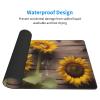 YYHWHJDE Three Sunflowers on Wooden Pattern Large Office Gaming Mouse pad 16 x 29.5 in : Strong Adhesion and Durability Precision Edge Locking view 3