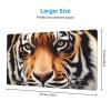 YYHWHJDE Tiger Face Pattern Large Office Gaming Mouse pad 16 x 29.5 in : Strong Adhesion and Durability Precision Edge Locking view 2