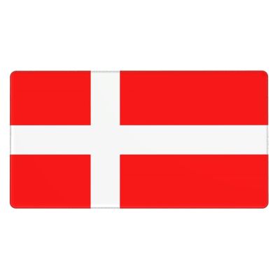 YYHWHJDE Denmark Danish Flag Pattern Large Office Gaming Mouse pad 16 x 29.5 in : Strong Adhesion and Durability Precision Edge Locking