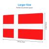 YYHWHJDE Denmark Danish Flag Pattern Large Office Gaming Mouse pad 16 x 29.5 in : Strong Adhesion and Durability Precision Edge Locking view 2
