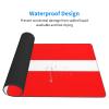 YYHWHJDE Denmark Danish Flag Pattern Large Office Gaming Mouse pad 16 x 29.5 in : Strong Adhesion and Durability Precision Edge Locking view 3