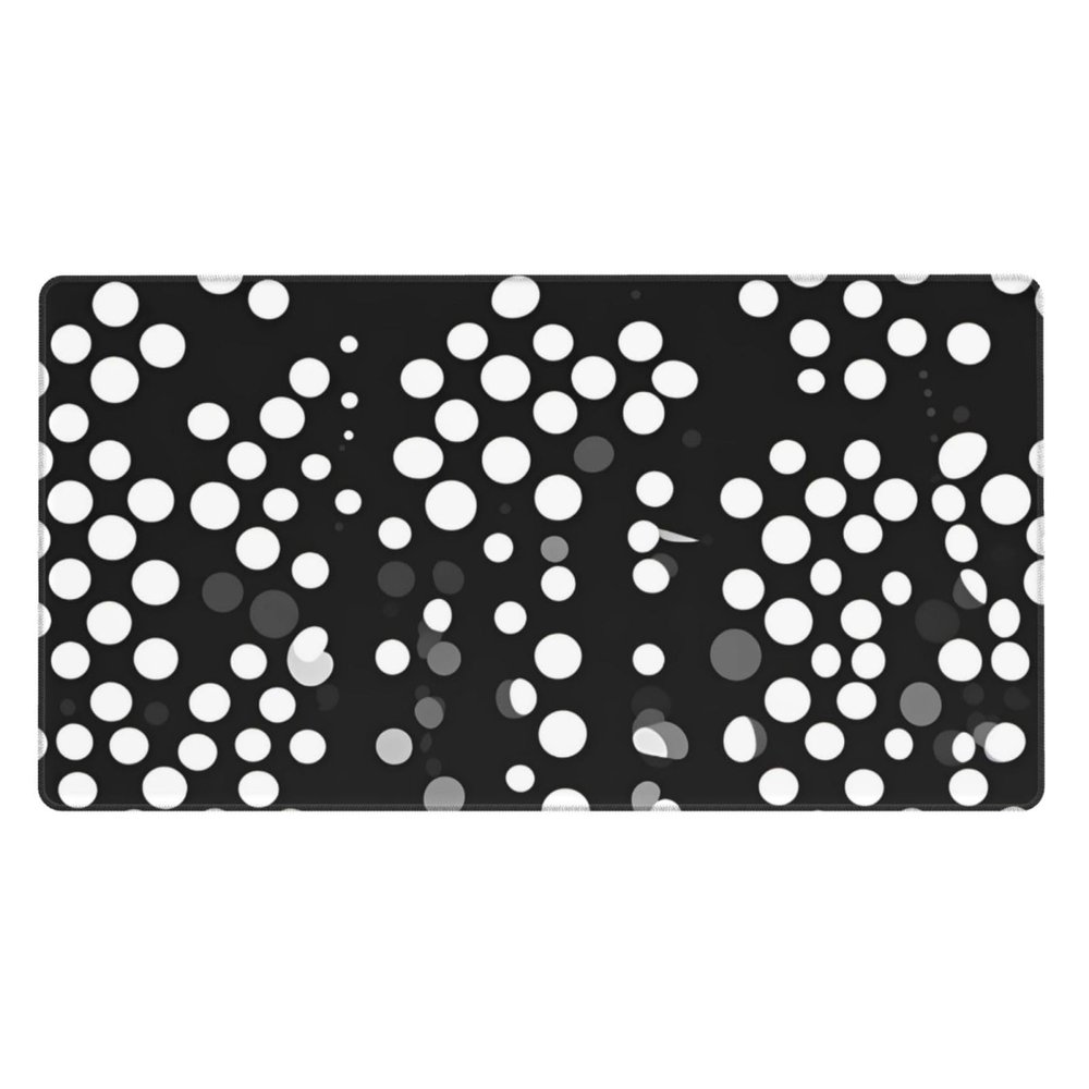 YYHWHJDE White dot Pattern Large Office Gaming Mouse pad 16 x 29.5 in : Strong Adhesion and Durability Precision Edge Locking