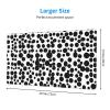 YYHWHJDE Black Polka Dot Pattern Large Office Gaming Mouse pad 16 x 29.5 in : Strong Adhesion and Durability Precision Edge Locking view 2