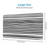 YYHWHJDE Black & White Stripe Pattern Large Office Gaming Mouse pad 16 x 29.5 in : Strong Adhesion and Durability Precision Edge Locking view 2