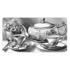 YYHWHJDE Sweet Afternoon Tea Pattern Large Office Gaming Mouse pad 16 x 29.5 in : Strong Adhesion and Durability Precision Edge Locking view 1