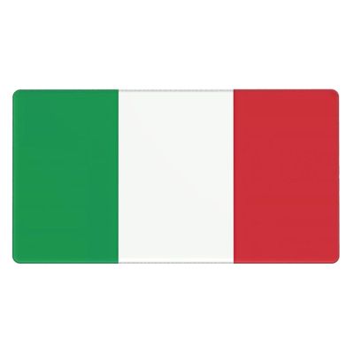 YYHWHJDE Italy Flag Pattern Large Office Gaming Mouse pad 16 x 29.5 in : Strong Adhesion and Durability Precision Edge Locking