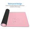 YYHWHJDE Solid Color Pink Pattern Large Office Gaming Mouse pad 16 x 29.5 in : Strong Adhesion and Durability Precision Edge Locking view 3