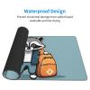 YYHWHJDE Cartoon Cute Raccoon Pattern Large Office Gaming Mouse pad 16 x 29.5 in : Strong Adhesion and Durability Precision Edge Locking view 3