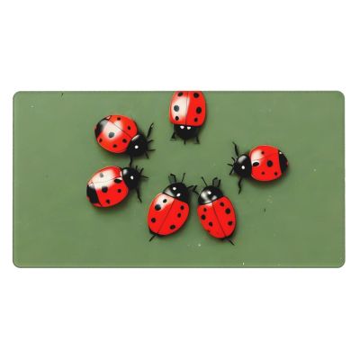 YYHWHJDE Cute Ladybugs Pattern Large Office Gaming Mouse pad 16 x 29.5 in : Strong Adhesion and Durability Precision Edge Locking