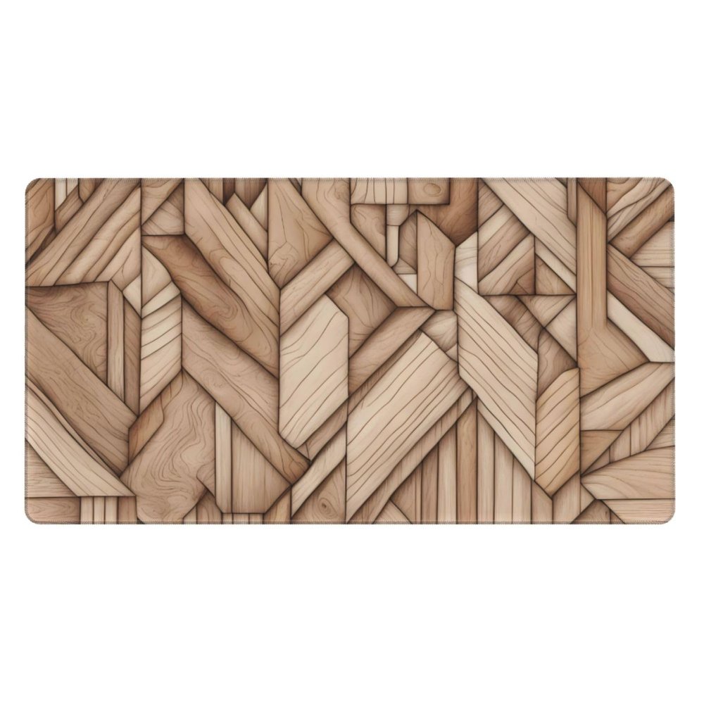 YYHWHJDE Solid Wood Pattern Pattern Large Office Gaming Mouse pad 16 x 29.5 in : Strong Adhesion and Durability Precision Edge Locking