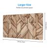 YYHWHJDE Solid Wood Pattern Pattern Large Office Gaming Mouse pad 16 x 29.5 in : Strong Adhesion and Durability Precision Edge Locking view 2