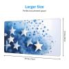 YYHWHJDE Blue Shining Stars Pattern Large Office Gaming Mouse pad 16 x 29.5 in : Strong Adhesion and Durability Precision Edge Locking view 2