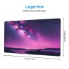 YYHWHJDE Purple Star Sky Pattern Large Office Gaming Mouse pad 16 x 29.5 in : Strong Adhesion and Durability Precision Edge Locking view 2