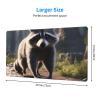 YYHWHJDE Cute Raccoon Pattern Large Office Gaming Mouse pad 16 x 29.5 in : Strong Adhesion and Durability Precision Edge Locking view 2