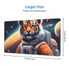 YYHWHJDE Little Tiger in Space Pattern Large Office Gaming Mouse pad 16 x 29.5 in : Strong Adhesion and Durability Precision Edge Locking view 2