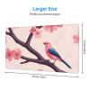 YYHWHJDE Cherry Blossom Tree Branch Pattern Large Office Gaming Mouse pad 16 x 29.5 in : Strong Adhesion and Durability Precision Edge Locking view 2