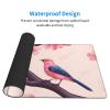 YYHWHJDE Cherry Blossom Tree Branch Pattern Large Office Gaming Mouse pad 16 x 29.5 in : Strong Adhesion and Durability Precision Edge Locking view 3
