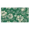 YYHWHJDE Green Vintage Floral Pattern Large Office Gaming Mouse pad 16 x 29.5 in : Strong Adhesion and Durability Precision Edge Locking view 1