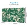 YYHWHJDE Green Vintage Floral Pattern Large Office Gaming Mouse pad 16 x 29.5 in : Strong Adhesion and Durability Precision Edge Locking view 2