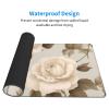 YYHWHJDE Cream Shabby Rose Flower Pattern Large Office Gaming Mouse pad 16 x 29.5 in : Strong Adhesion and Durability Precision Edge Locking view 3