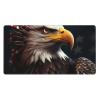 YYHWHJDE Patriotic Eagle Picture Large Office Gaming Mouse pad 16 x 29.5 in : Strong Adhesion and Durability Precision Edge Locking view 1