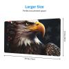 YYHWHJDE Patriotic Eagle Picture Large Office Gaming Mouse pad 16 x 29.5 in : Strong Adhesion and Durability Precision Edge Locking view 2