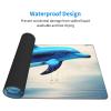 YYHWHJDE Blue Ocean Dolphin Pattern Large Office Gaming Mouse pad 16 x 29.5 in : Strong Adhesion and Durability Precision Edge Locking view 3