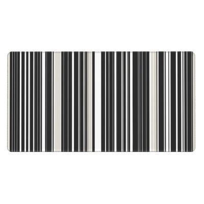 YYHWHJDE Black and White Stripes Pattern Large Office Gaming Mouse pad 16 x 29.5 in : Strong Adhesion and Durability Precision Edge Locking