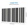 YYHWHJDE Black and White Stripes Pattern Large Office Gaming Mouse pad 16 x 29.5 in : Strong Adhesion and Durability Precision Edge Locking view 2