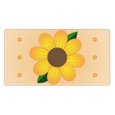 YYHWHJDE Golden Sunflower Pattern Large Office Gaming Mouse pad 16 x 29.5 in : Strong Adhesion and Durability Precision Edge Locking