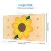 YYHWHJDE Golden Sunflower Pattern Large Office Gaming Mouse pad 16 x 29.5 in : Strong Adhesion and Durability Precision Edge Locking view 2