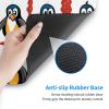 YYHWHJDE Cartoon Penguin Pattern Large Office Gaming Mouse pad 16 x 29.5 in : Strong Adhesion and Durability Precision Edge Locking view 4