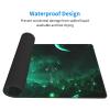 YYHWHJDE Galaxy Green Picture Large Office Gaming Mouse pad 16 x 29.5 in : Strong Adhesion and Durability Precision Edge Locking view 3