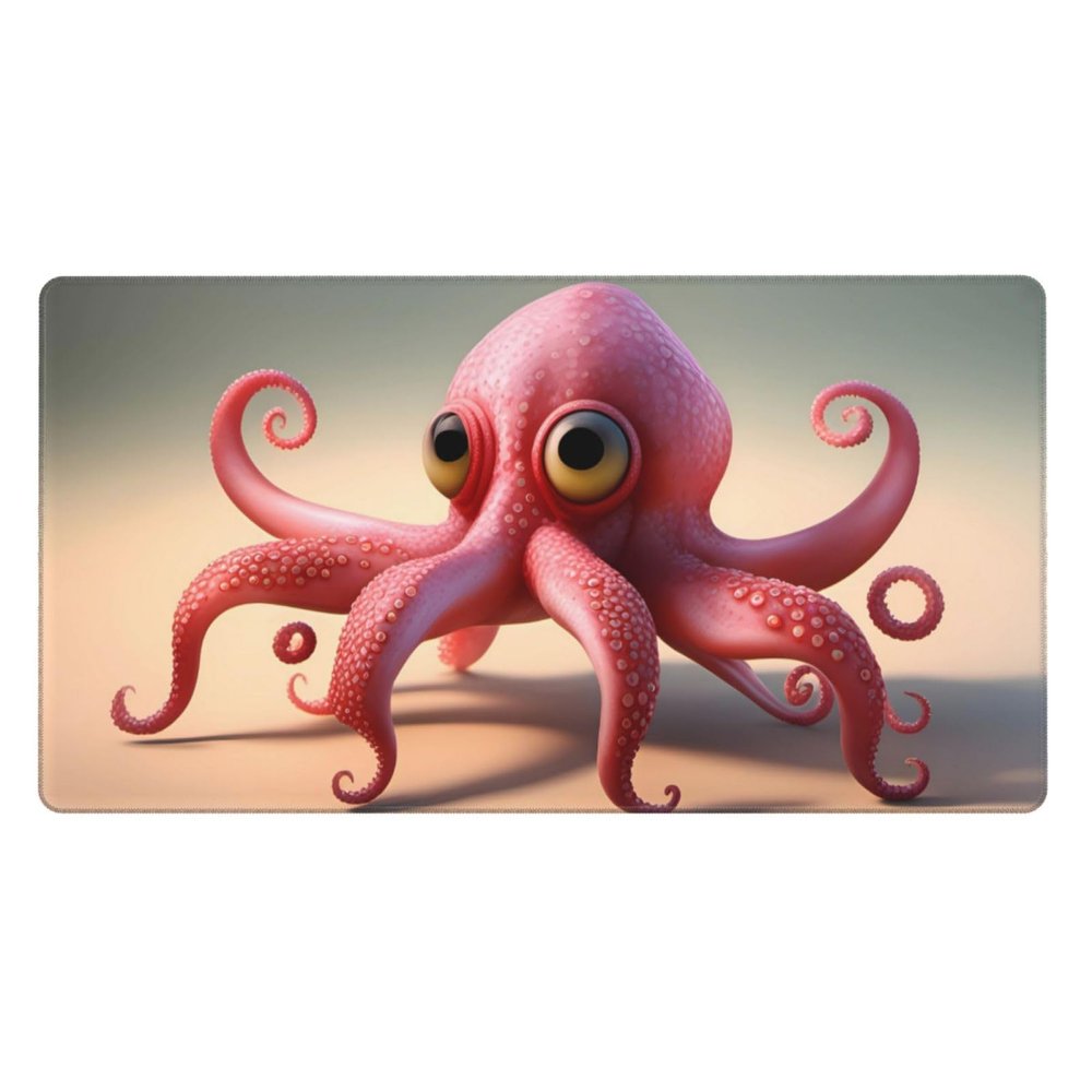 YYHWHJDE Strawberry Squid Pattern Large Office Gaming Mouse pad 16 x 29.5 in : Strong Adhesion and Durability Precision Edge Locking