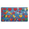 YYHWHJDE Autism Awareness Puzzle Pieces Heart Pattern Large Office Gaming Mouse pad 16 x 29.5 in : Strong Adhesion and Durability Precision Edge Locking view 1