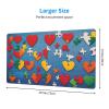 YYHWHJDE Autism Awareness Puzzle Pieces Heart Pattern Large Office Gaming Mouse pad 16 x 29.5 in : Strong Adhesion and Durability Precision Edge Locking view 2